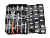 Juego de herramientas manuales con maleta 151 piezas (g)