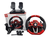 HORI Mario Kart Racing Wheel Pro Deluxe - Negro/Rojo