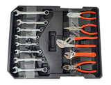 Juego de herramientas manuales con maleta 151 piezas (g)