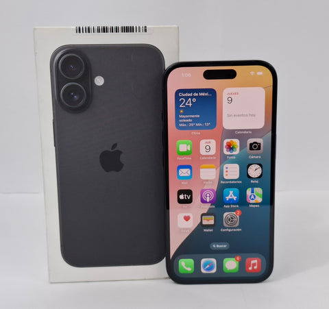 Apple IPhone 16 - Negro Liberado 128 GB (G)