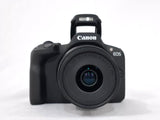 Cámara Canon Eos R50 Content Creator Kit, 24.2 MP Lente 18-55mm - Negro