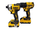 Kit de Taladro percutor 1/2" Atornillador De impacto 1/4"  DEWALT (G)