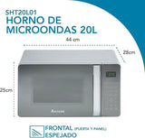 Horno de Microondas SHTARK 0.7 Pies cúbicos 20L Mod. SHT20L01 (G)