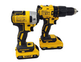 Kit de Taladro percutor 1/2" Atornillador De impacto 1/4"  DEWALT (G)