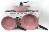 Bateria de Cocina Alpine Cuisine 4pzs- Color Rosa (G)