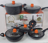 Batería de cocina Atenas 10 piezas Antiadherente (g)