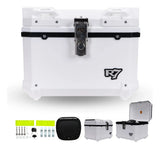 Caja Trasera Reforzada Para Motociclista R7 45lts Blanco