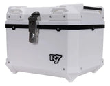 Caja Trasera Reforzada Para Motociclista R7 45lts Blanco