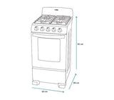 Estufa de Piso Mabe Mod.EM5041BAIS1 4 Quemadores - Silve (G)