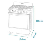 Estufa de Piso Mabe Mod.EM7620BAIS2 6 Quemadores - Silver (G)