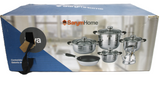 Batería de Cocina SarymHome 11 Piezas Acero Inoxidable - Negro (G)