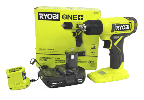 Taladro Desatornillador Ryobi ONE+ Inalámbrico 3/8 pulgadas Mod. PCL201K1 - Verde (G)