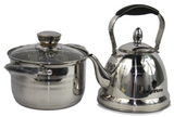 Batería de Cocina SarymHome 11 Piezas Acero Inoxidable - Negro (G)