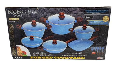 Batería de Cocina Kung Fu Master 16 piezas - Azul (G)