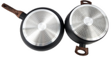 Set de Cocina Toscana SarymHome 7 Piezas Antiadherente - Negro (G)