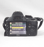 Camara Nikon D3100 DSRL 55-200mm - Negro (G)