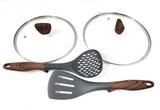 Set de Cocina Toscana SarymHome 7 Piezas Antiadherente - Negro (G)